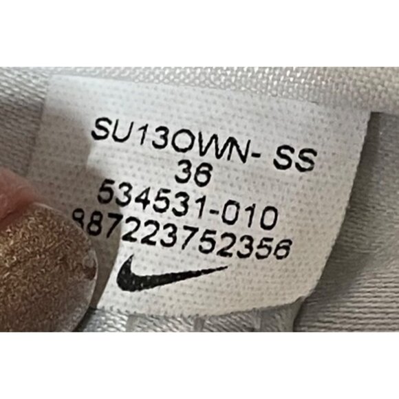 Nike Men's Size 36 Swim Trunks Shorts Balck & white‎ Wave Print - Picture 8 of 10